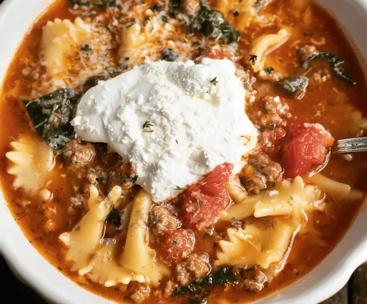 Gluten-Free Lasagna Soup Recipe – Easy & Delicious Dinner