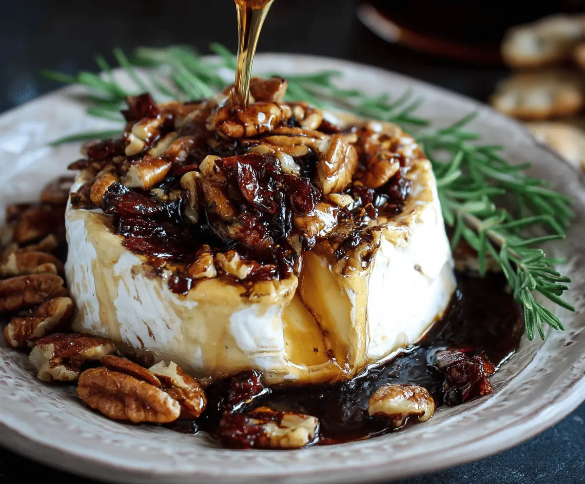 Maple Pecan Baked Brie