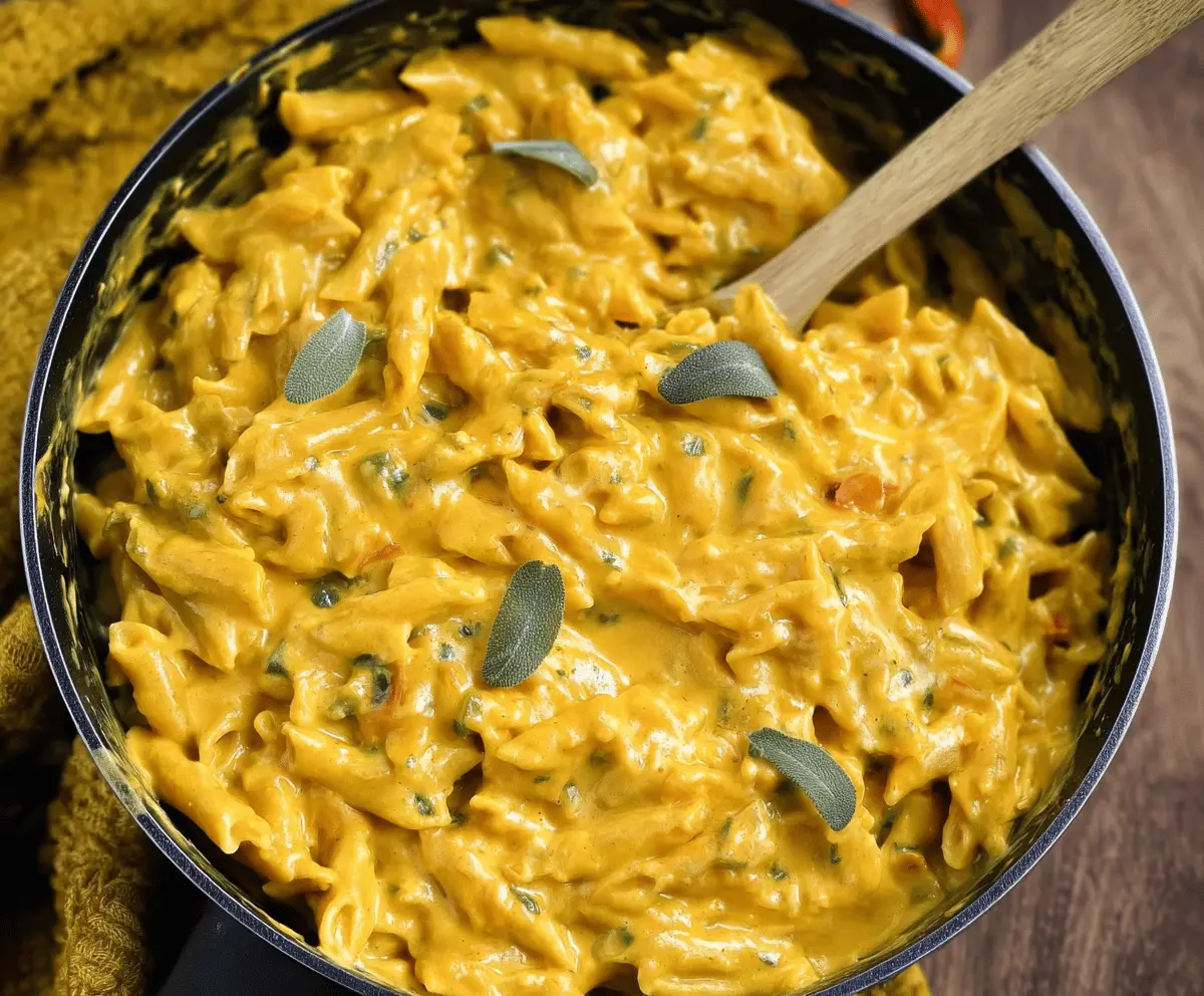 One-Pot Creamy Pumpkin Sage Pasta Recipe