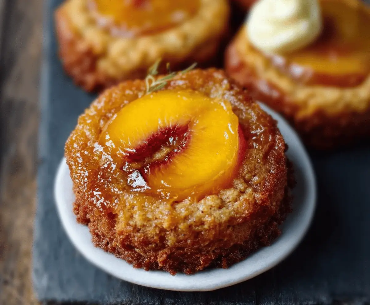 Peach Upside-Down Cookies