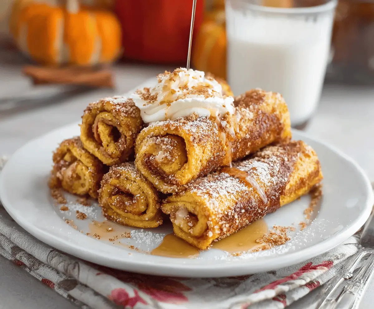 Easy Pumpkin French Toast Roll-Ups Recipe – Perfect Fall Breakfast