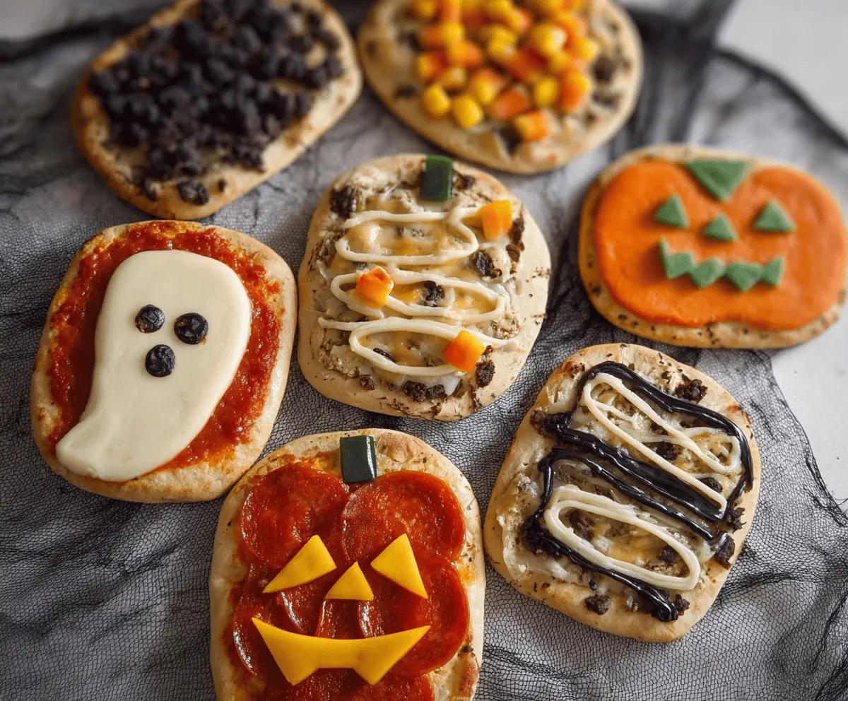 Spooky Mini Halloween Pizzas – Easy & Fun Party Recipe