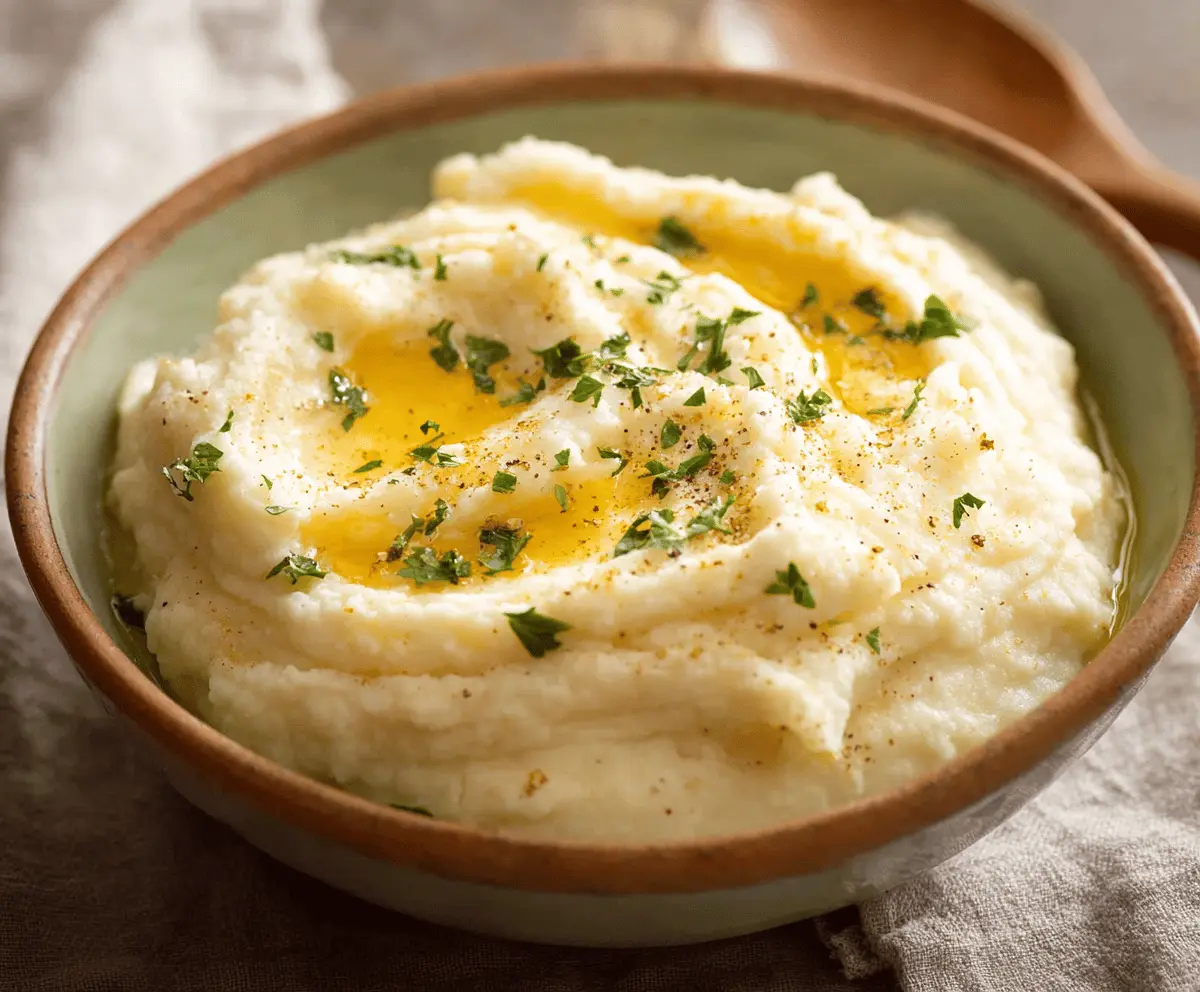 Easy Mashed Cauliflower Recipe
