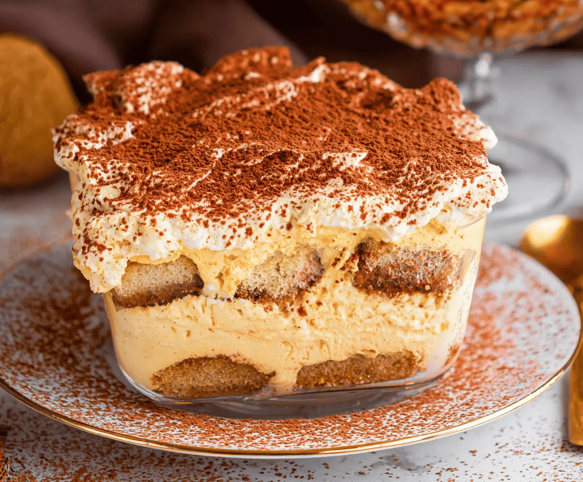 Creamy Pumpkin Spice Tiramisu Recipe – Easy Fall Dessert