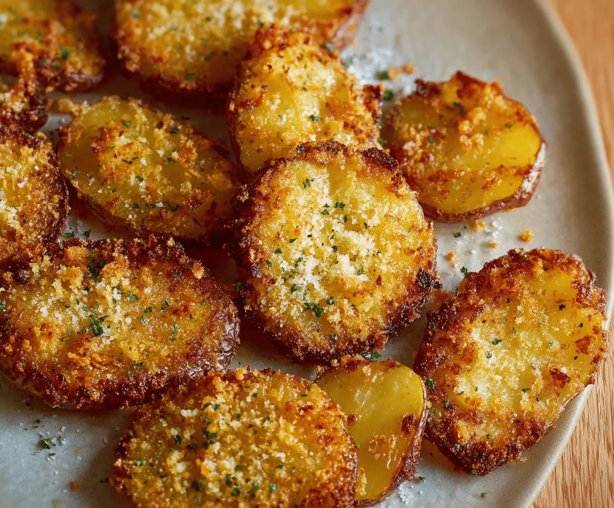 Crispy Parmesan Smashed Potatoes Recipe – Easy & Delicious Side