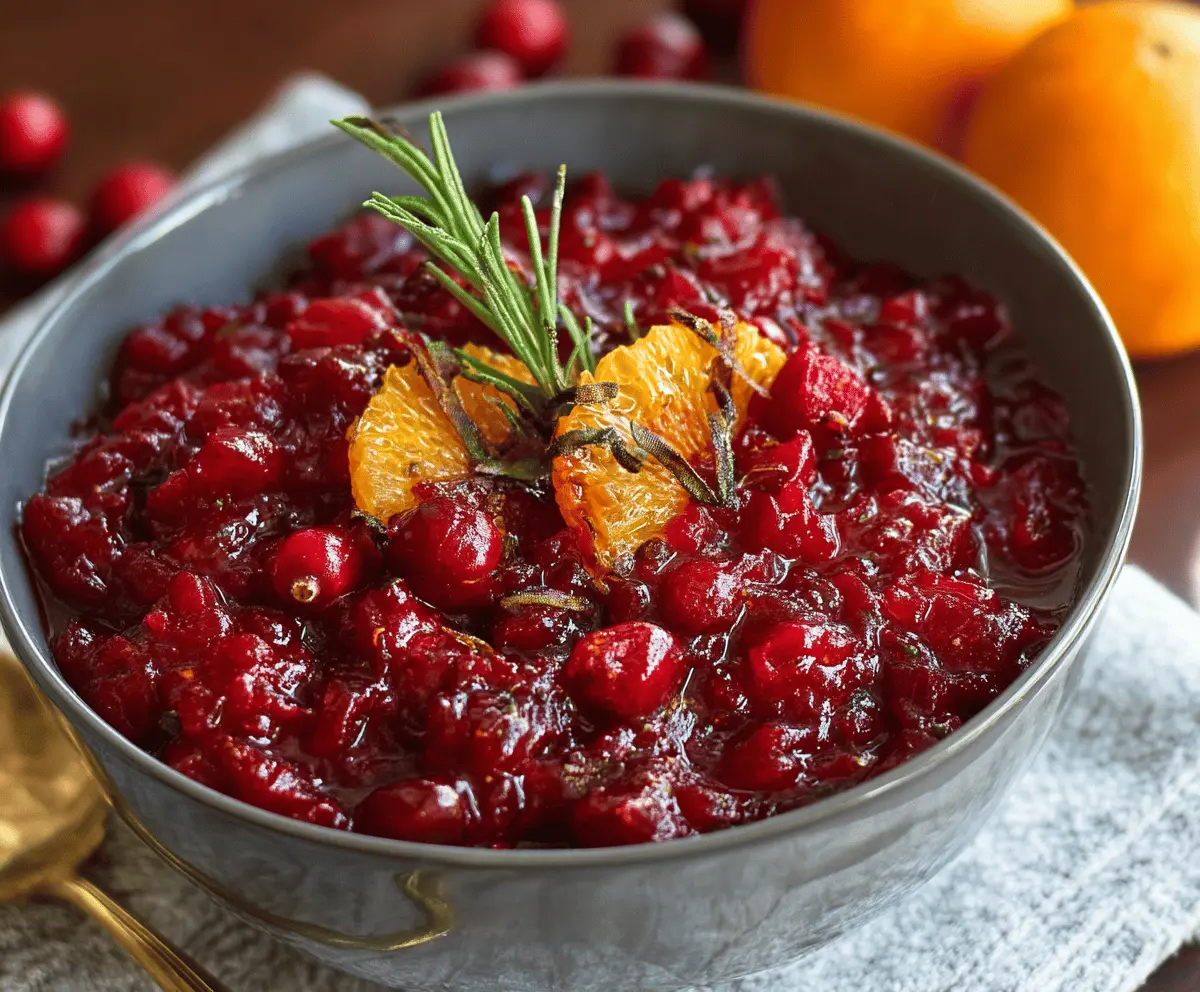 Easy Fresh Cranberry-Orange Relish Recipe for Thanksgiving
