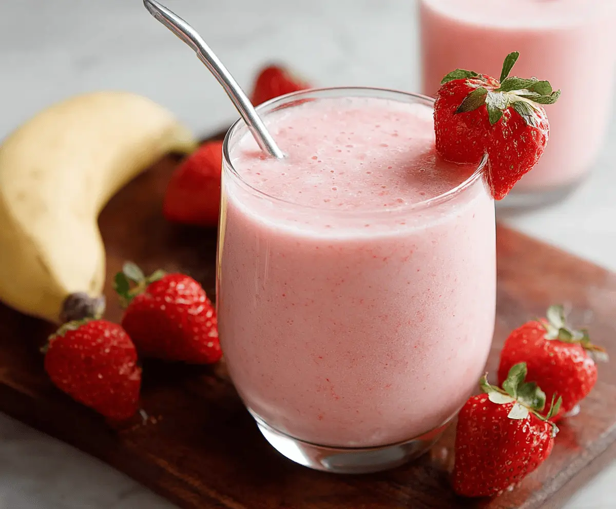 Best Strawberry Banana Smoothie Recipe