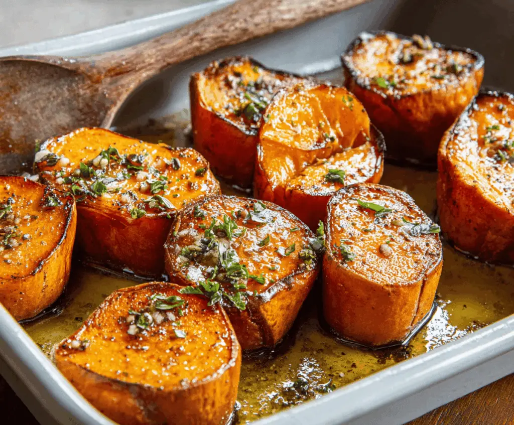 Delicious melt-in-your-mouth sweet potatoes cooked to perfection, ideal for a healthy and flavorful meal.