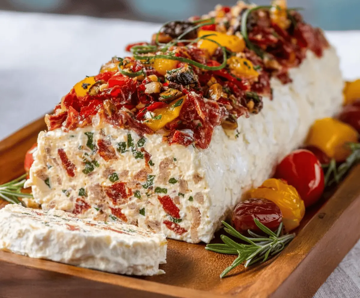Delicious Italian Cheese Log Recipe