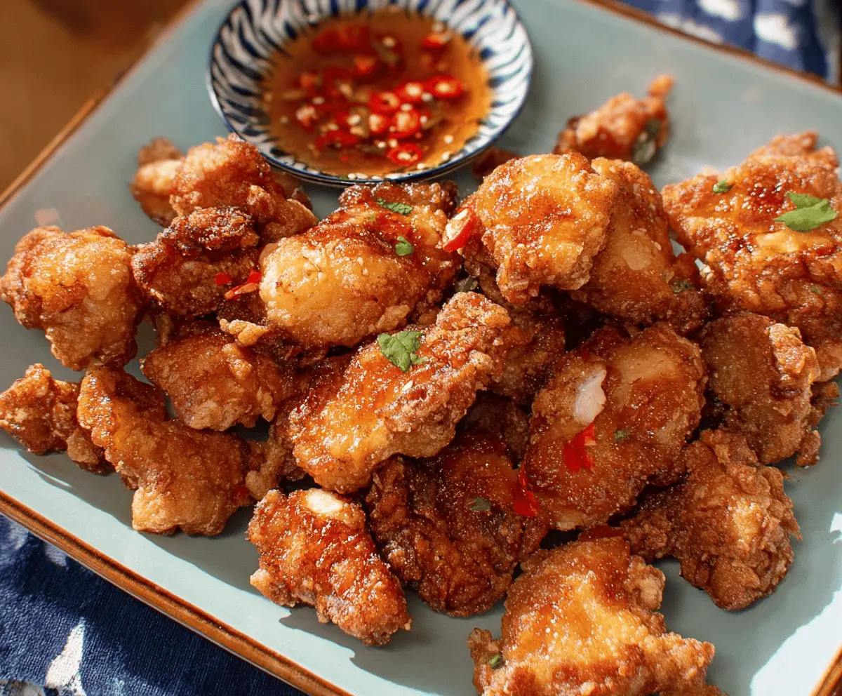 Crispy Karaage Chicken Recipe – Easy Japanese Fried Chicken