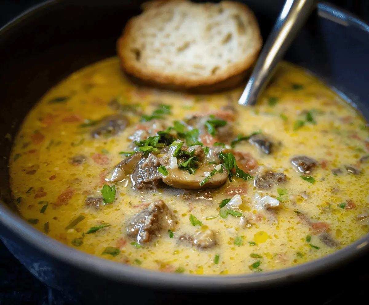 Best Philly Cheesesteak Soup Recipe – Easy, Comforting & Loaded with Flavor
