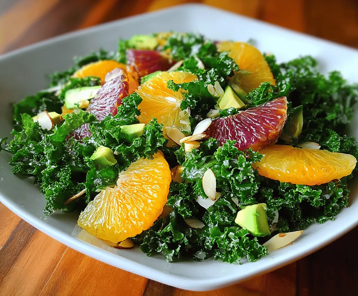Fresh Kale Citrus Salad Recipe