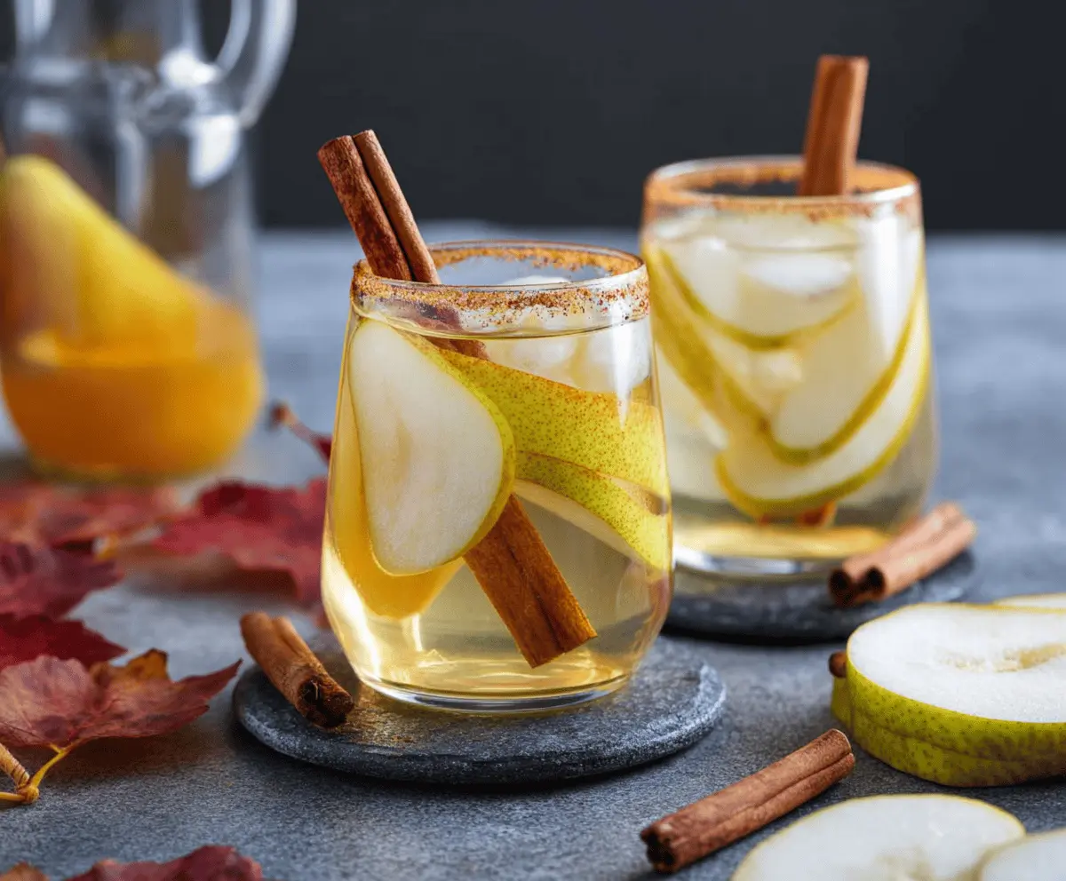 Spiced Pear Sangria Recipe with Cinnamon & Honey