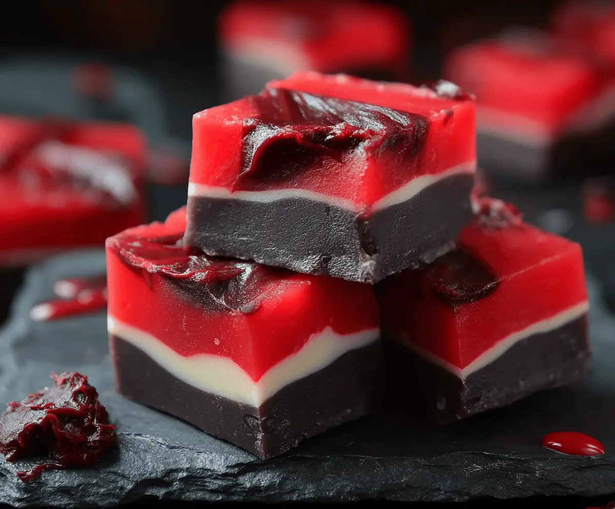 Easy Vampire Fudge Recipe – Creepy & Delicious Halloween Treat
