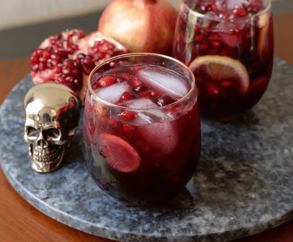 Vampire Red Sangria Recipe with Cranberry & Pomegranate