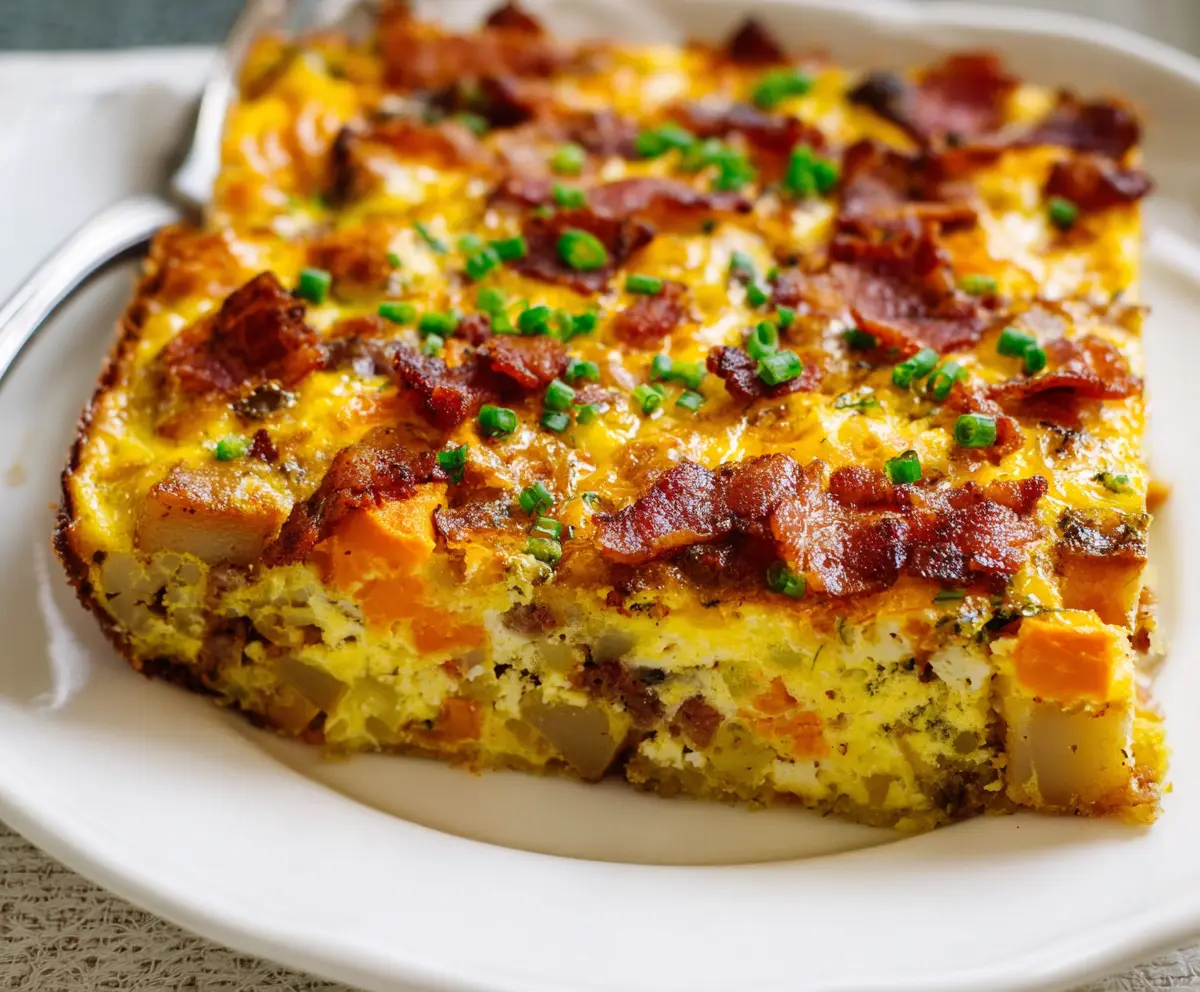 Easy Bacon Potato Egg Casserole