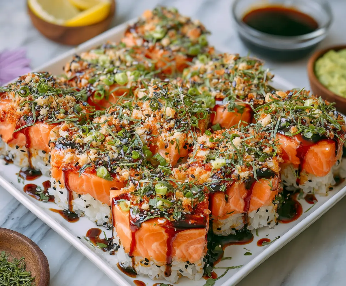 Easy Baked Salmon Sushi Recipe