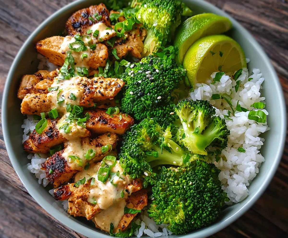 Easy Chicken Broccoli Bowls