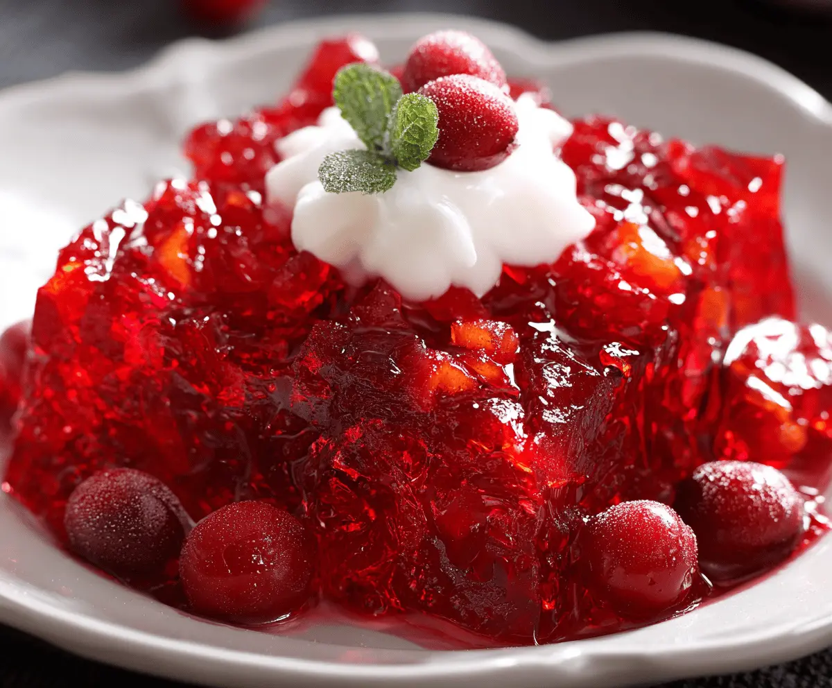 Easy Cranberry Jello Salad Recipe