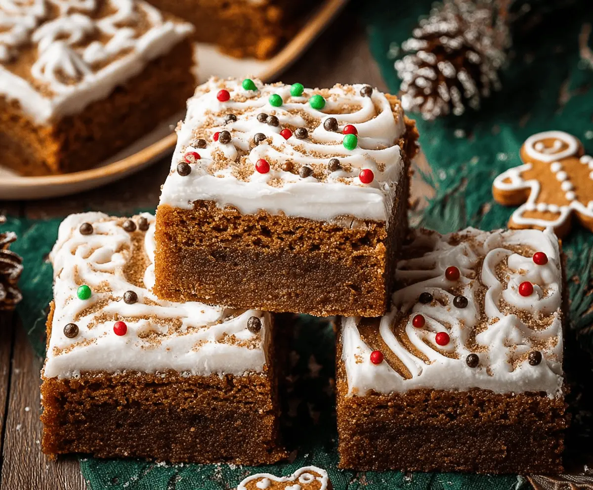 Easy Gingerbread Bars Recipe