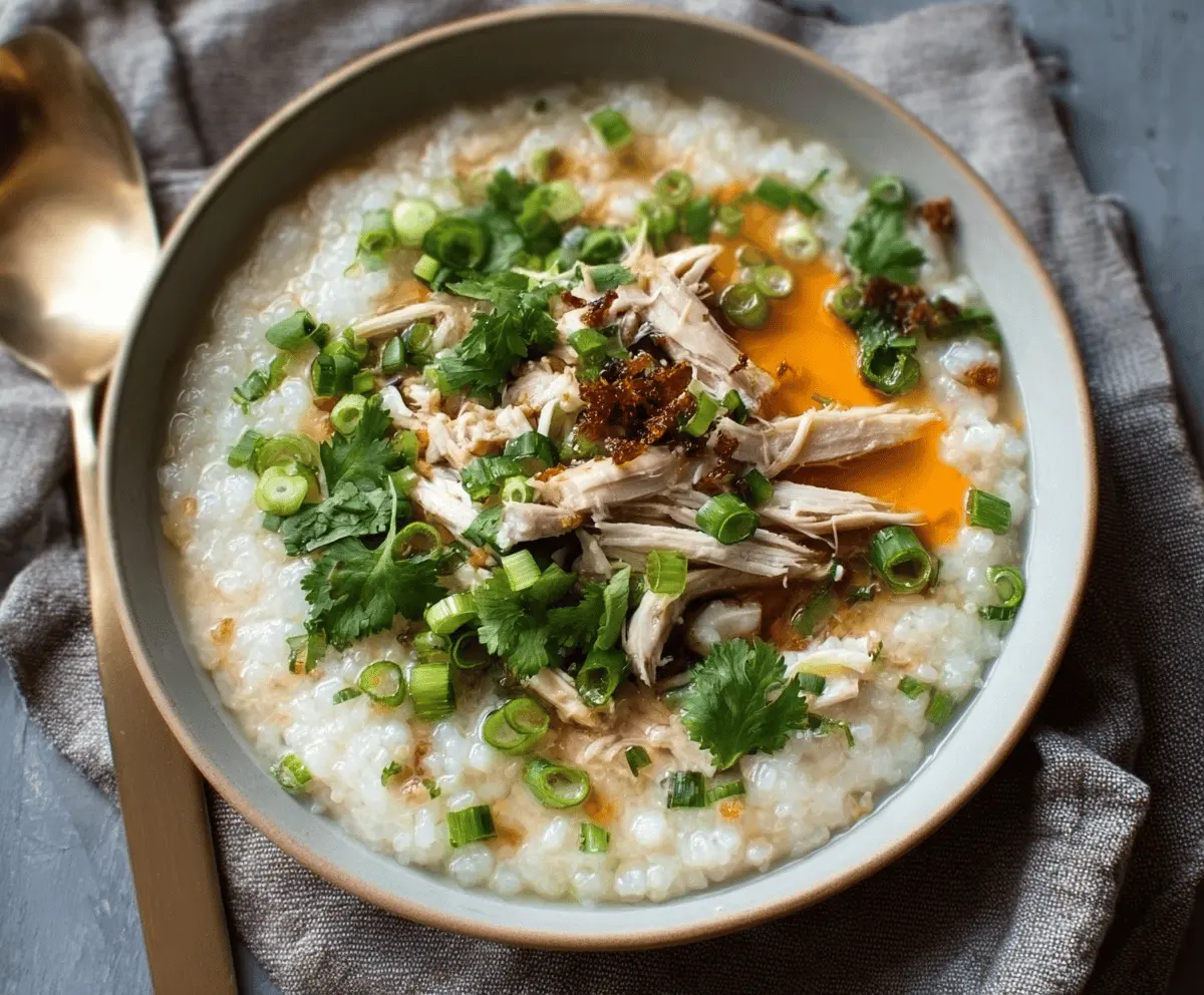 Easy Leftover Thanksgiving Turkey Congee
