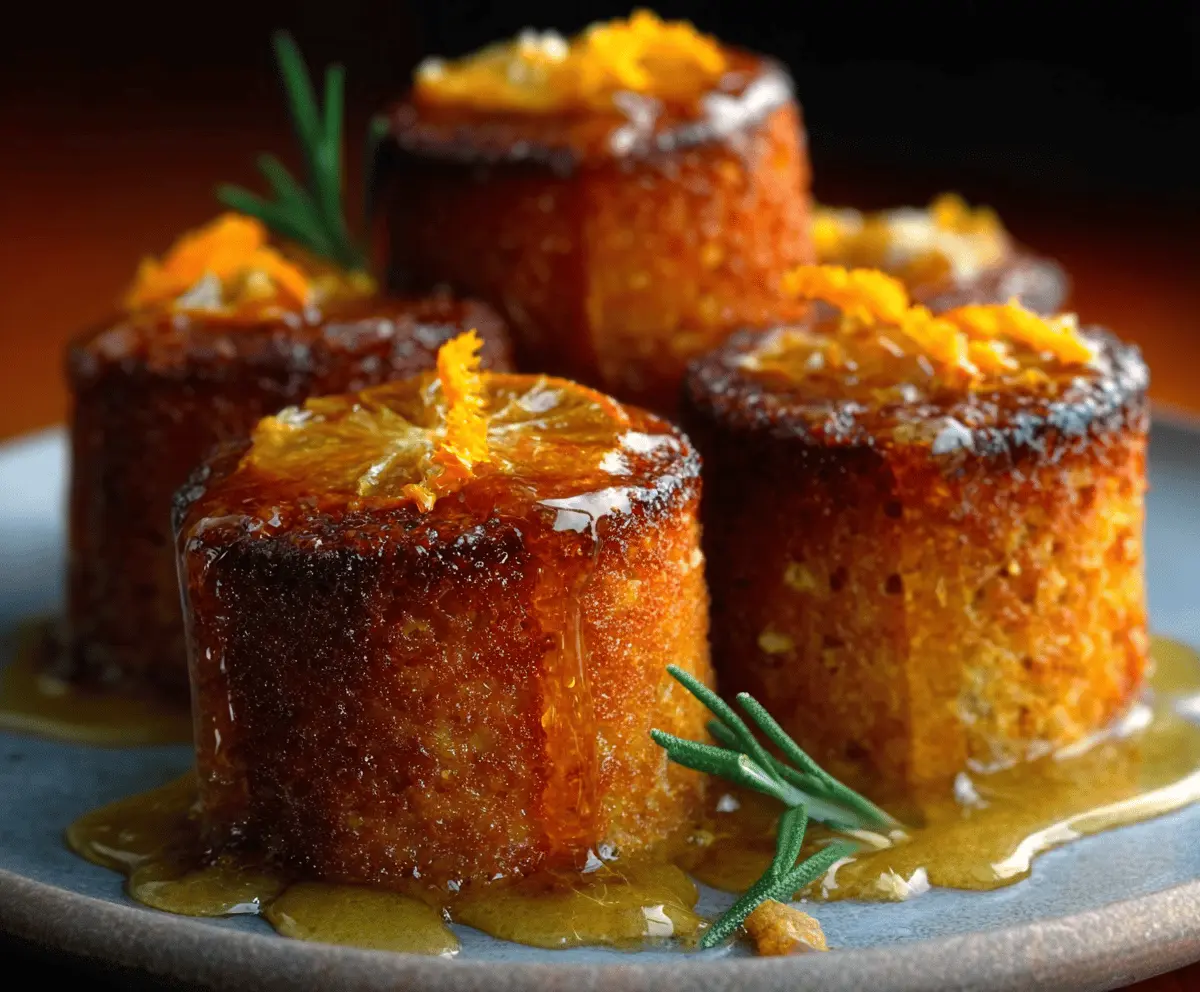 Easy Orange Ginger Honey Cakes