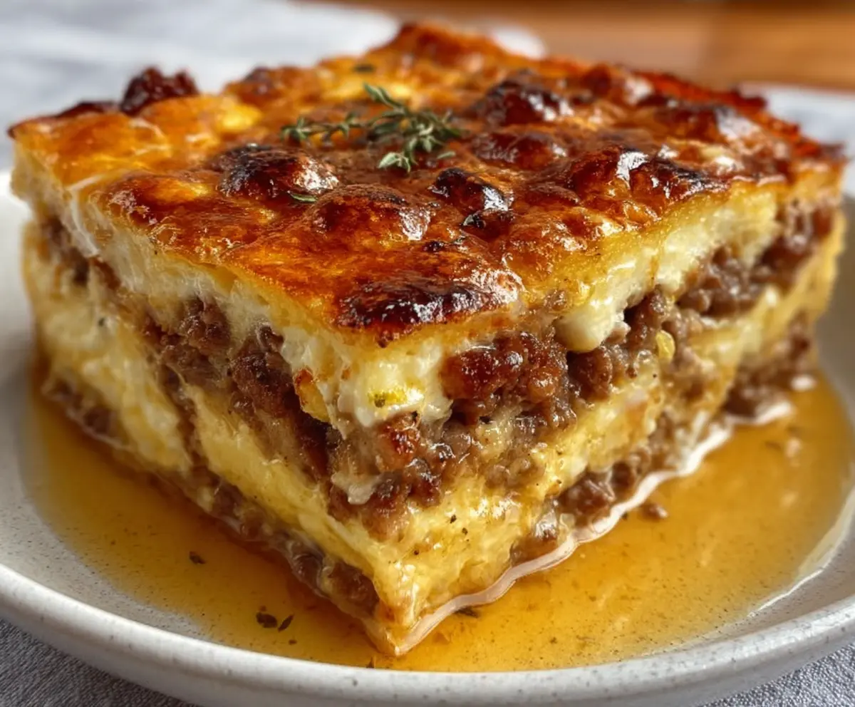 Easy Pancake Sausage Casserole