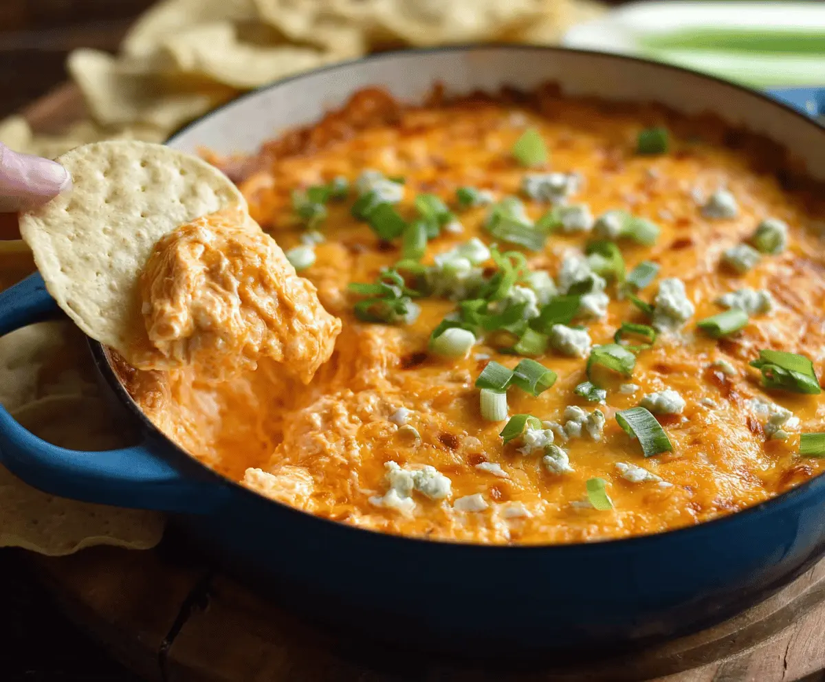 Easy Ultimate Buffalo Chicken Dip