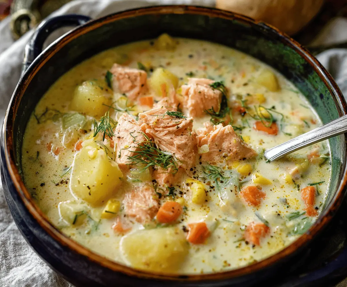 Creamy Wild Salmon Chowder Recipe