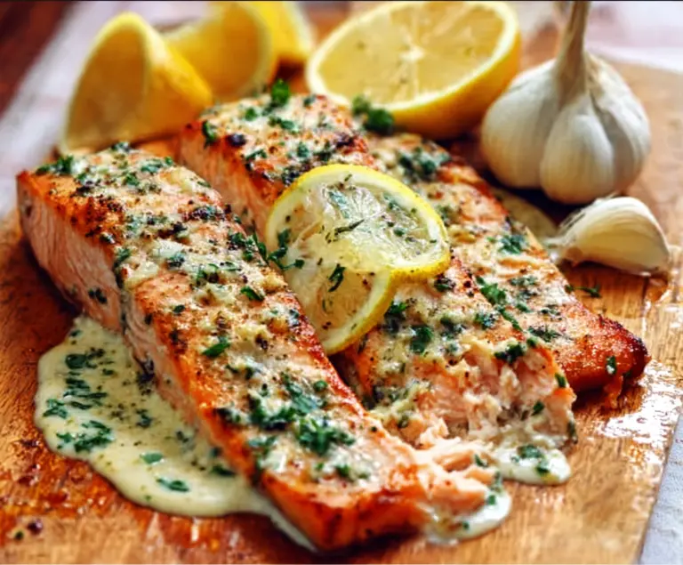 Baked Boursin Salmon recipe