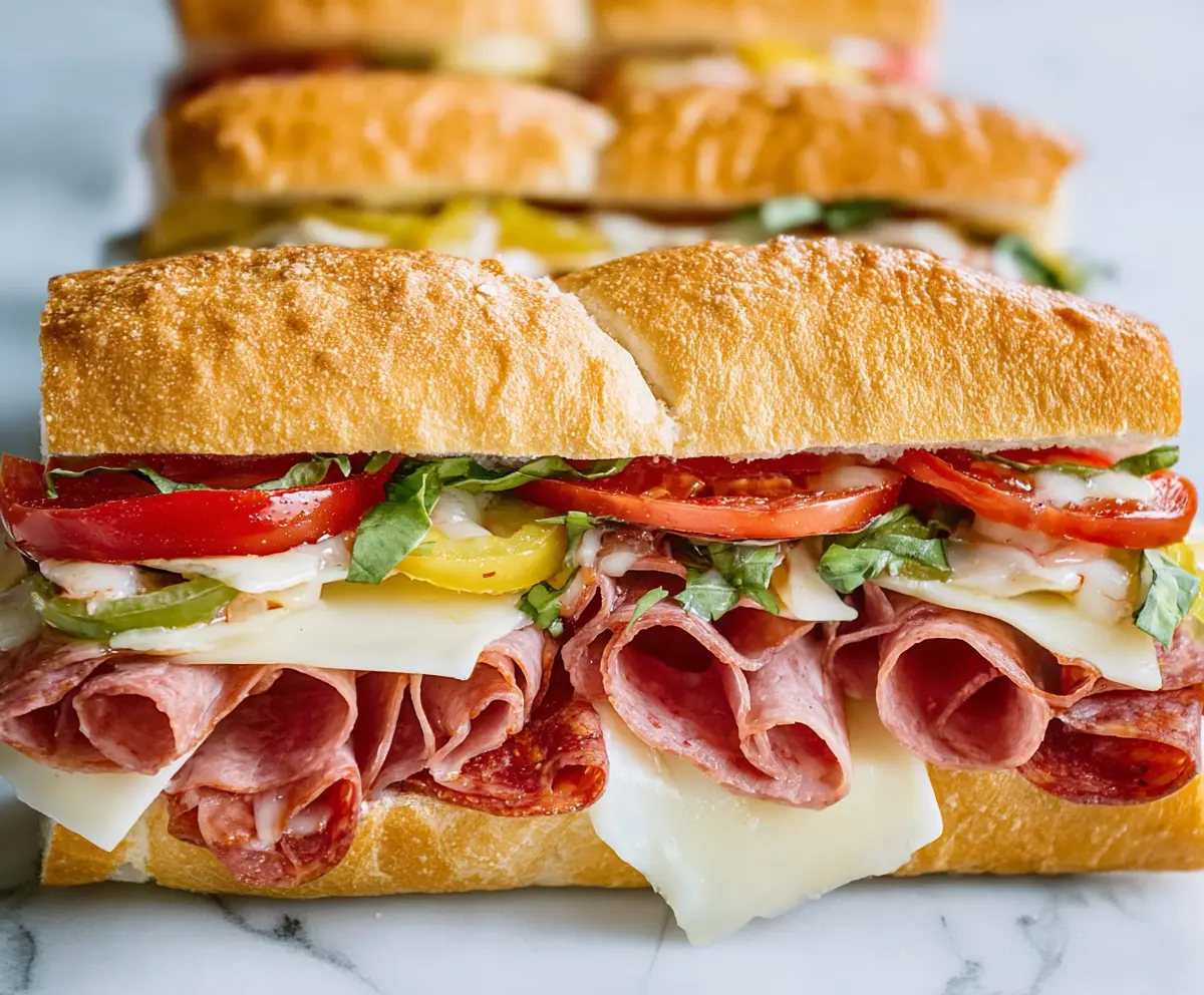 Easy Baked Italian Sub Sandwiches