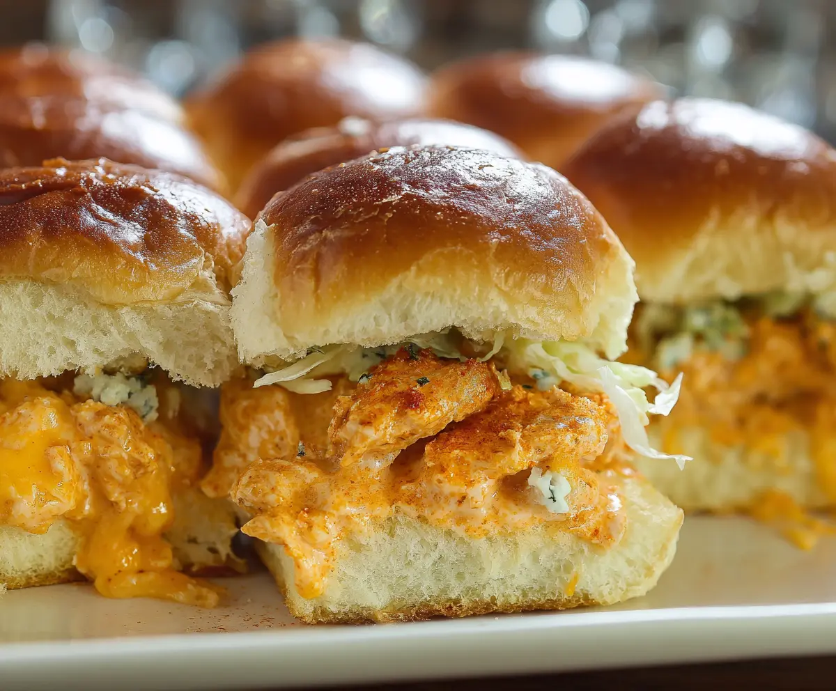 Easy Buffalo Chicken Sliders