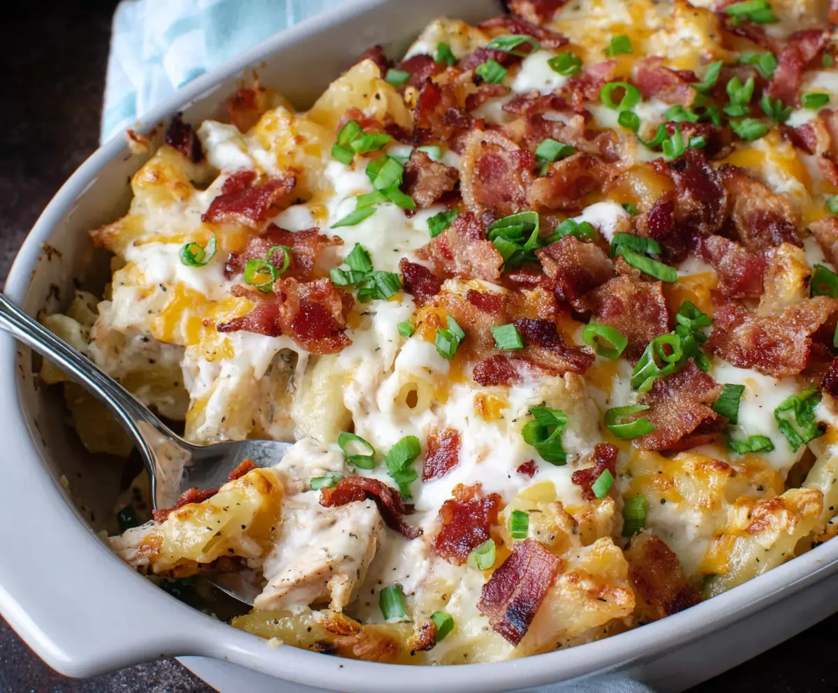 Easy Chicken Bacon Ranch Casserole