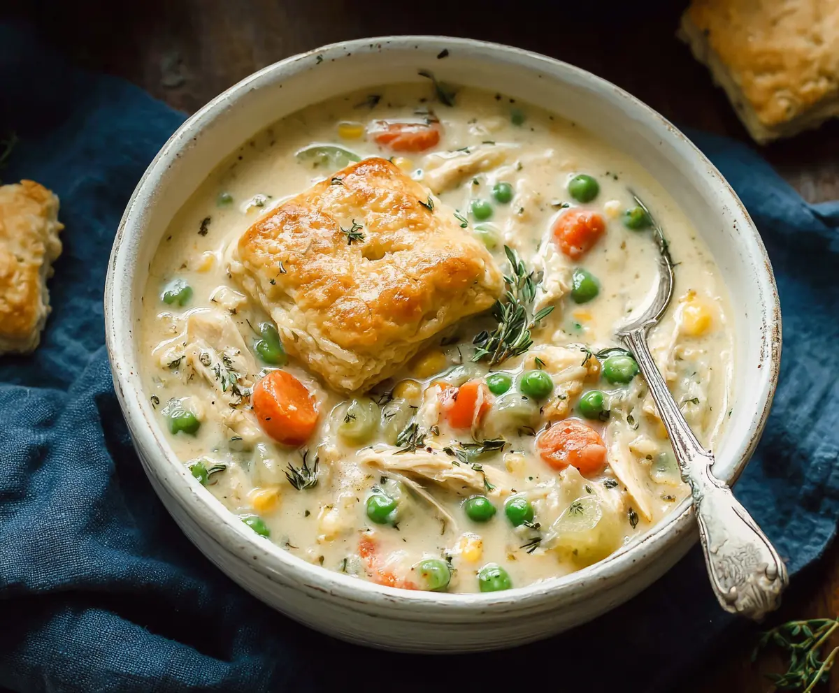 Easy Chicken Pot Pie Soup Recipe