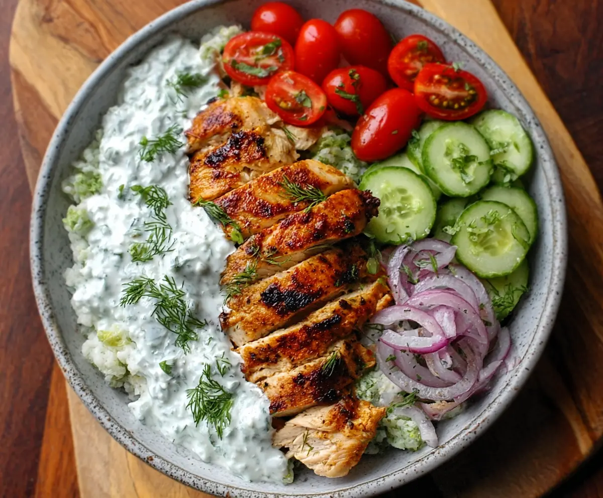Easy Chicken Tzatziki Bowl Recipe