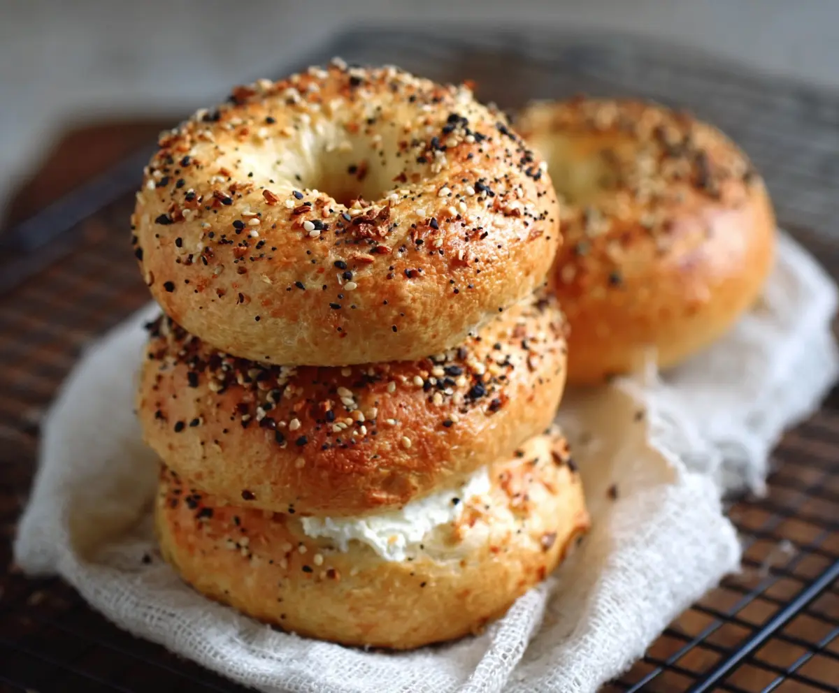Fluffy Greek Yogurt Bagels Recipe