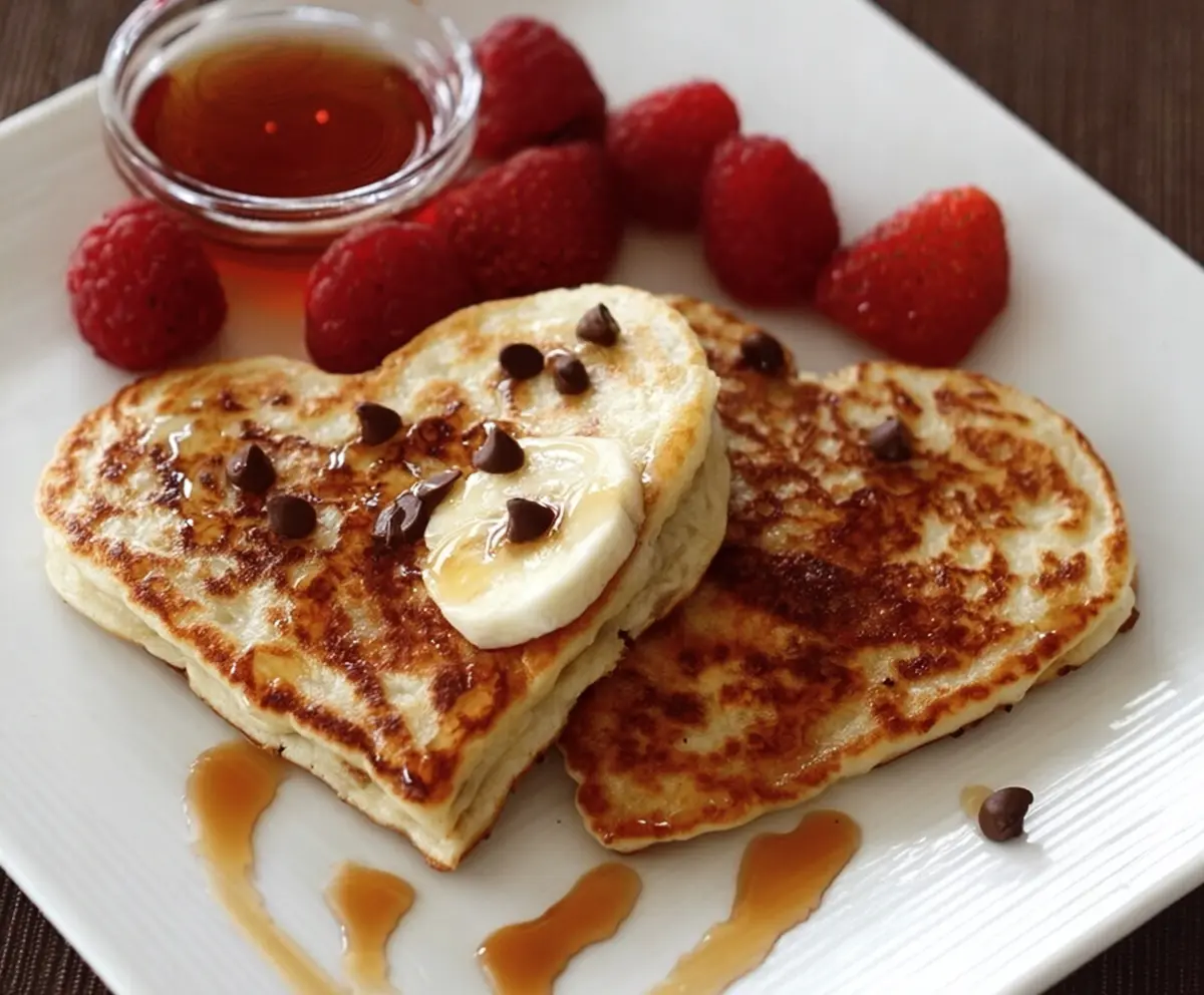 Easy Heart-Shaped Pancakes