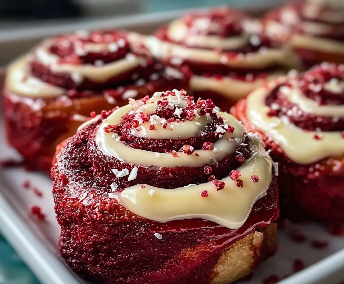 Best Red Velvet Cinnamon Rolls