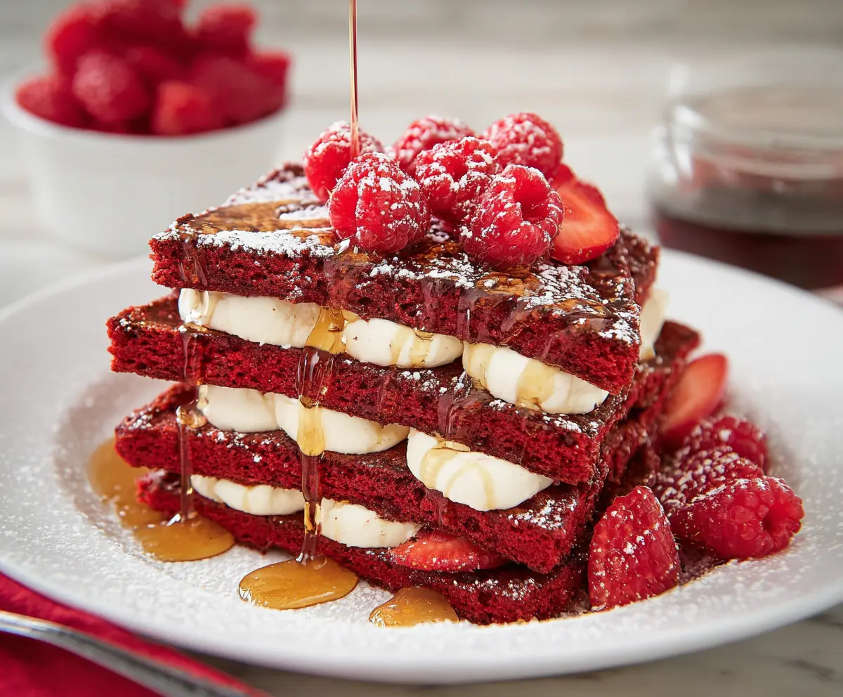Red Velvet French Toast Delight
