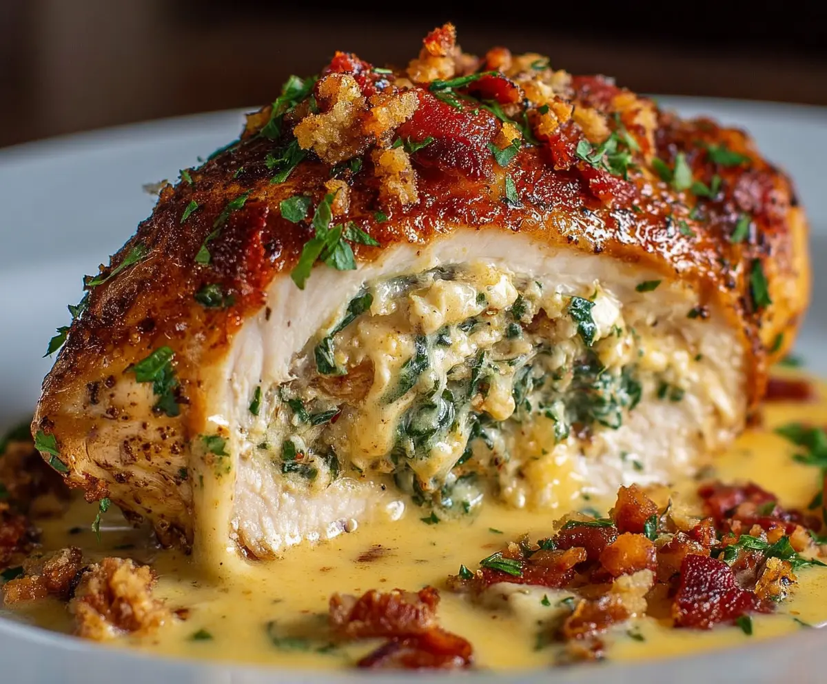 Easy Ruth's Chris Stuffed Chicken Copycat