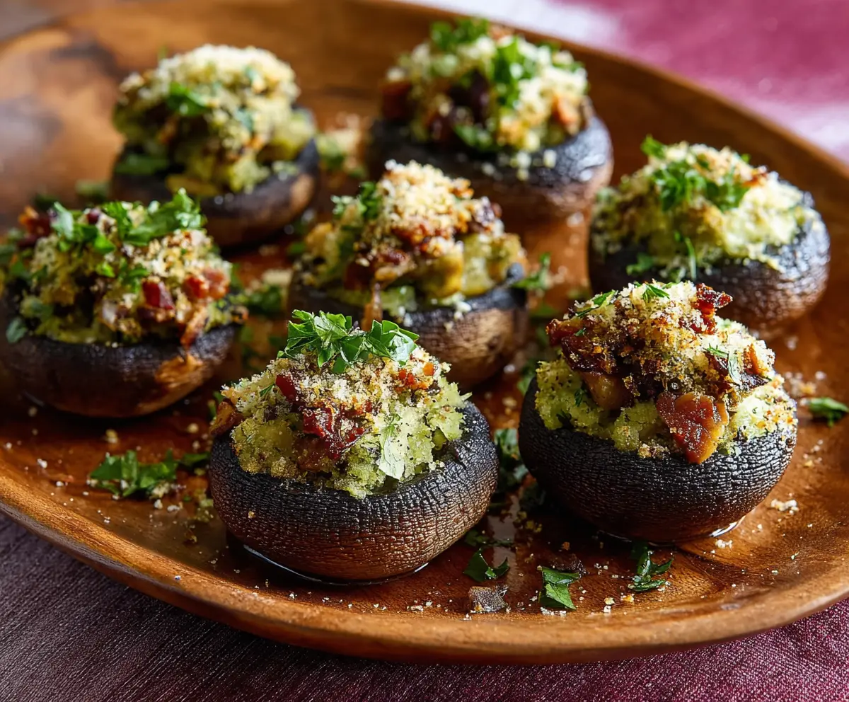 Easy Stuffed Mushroom Caps Recipe