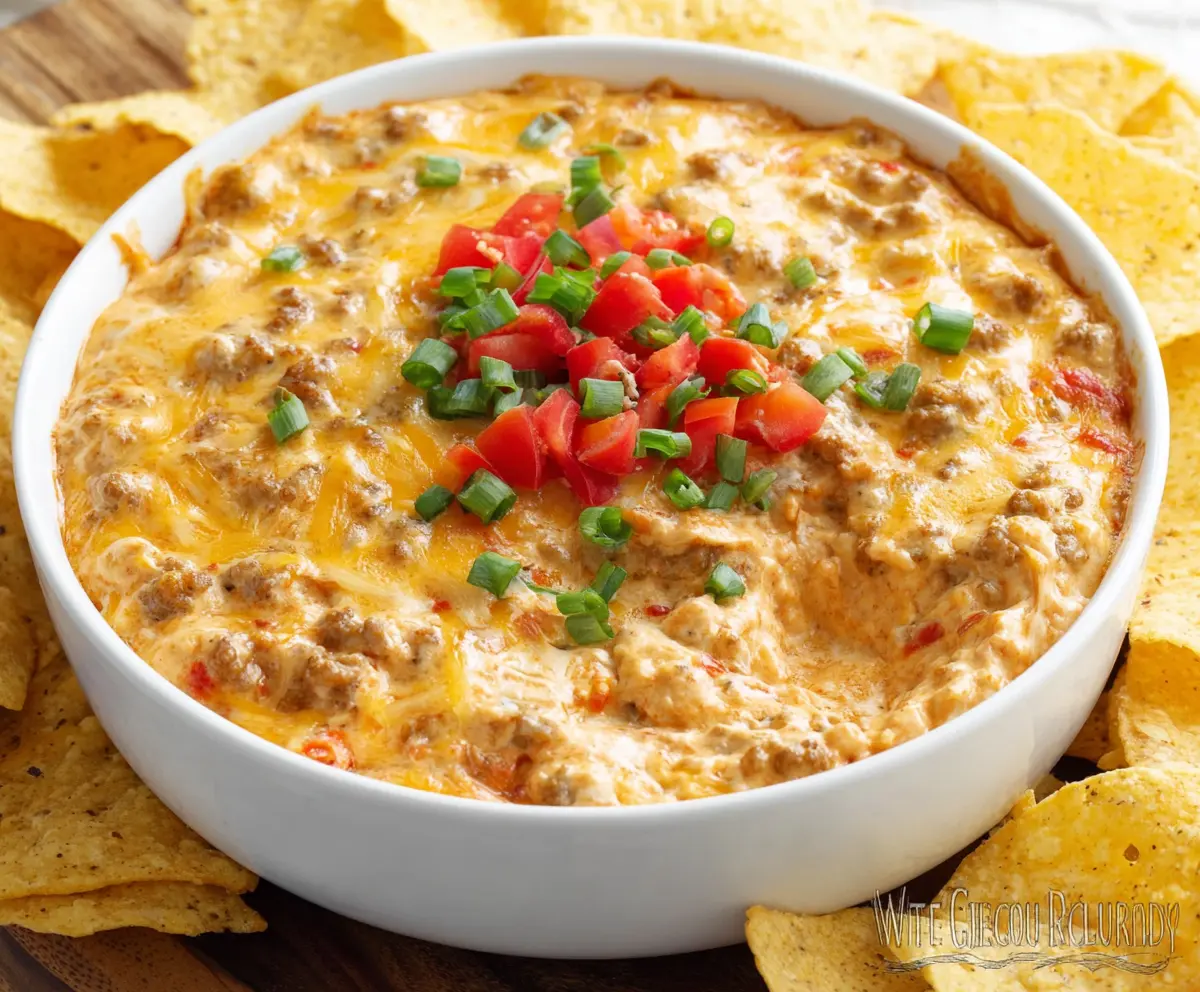 Cheesy Sausage Rotel Dip Recipe