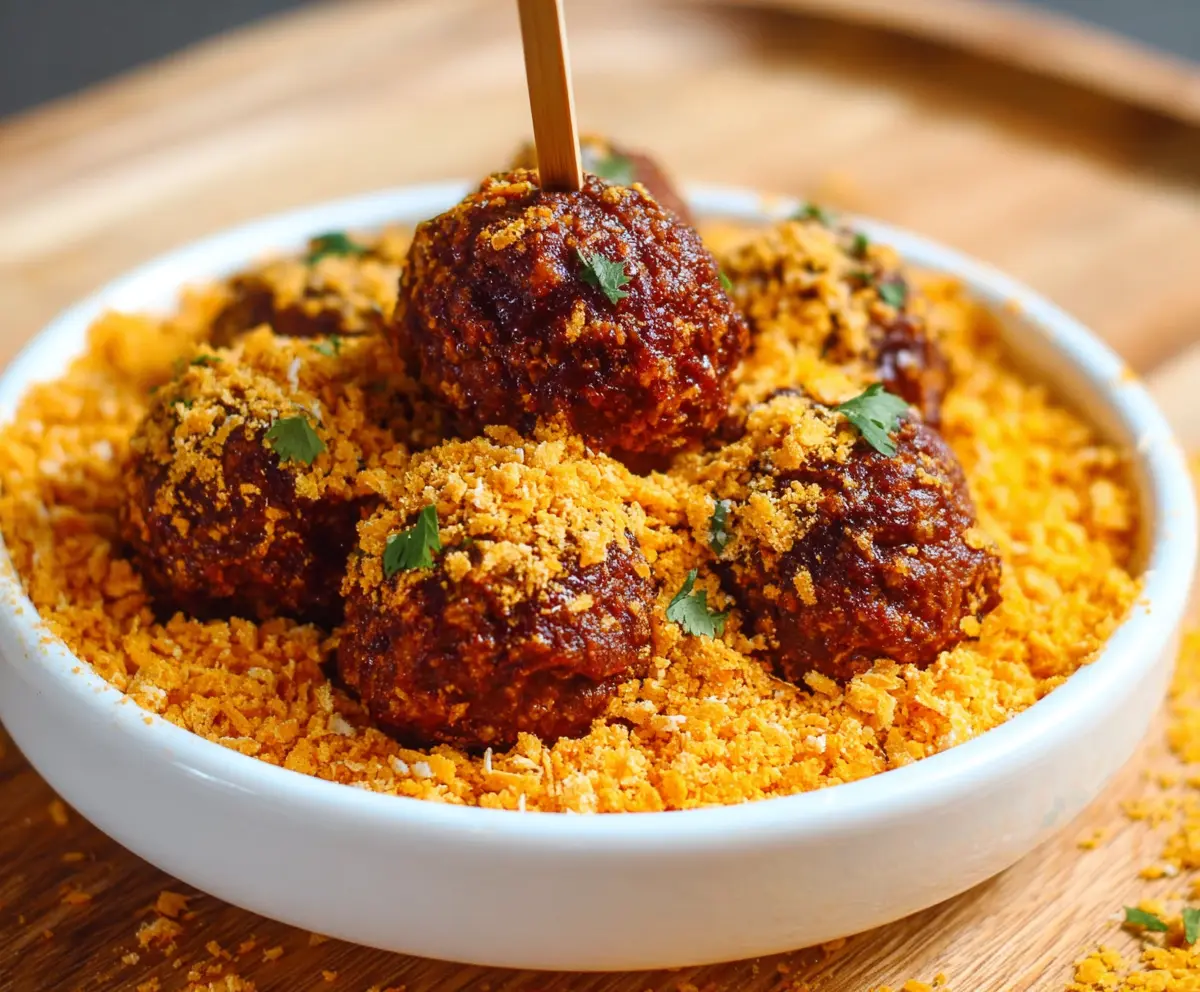 Crispy Dorito Meatballs Game Day Recipe