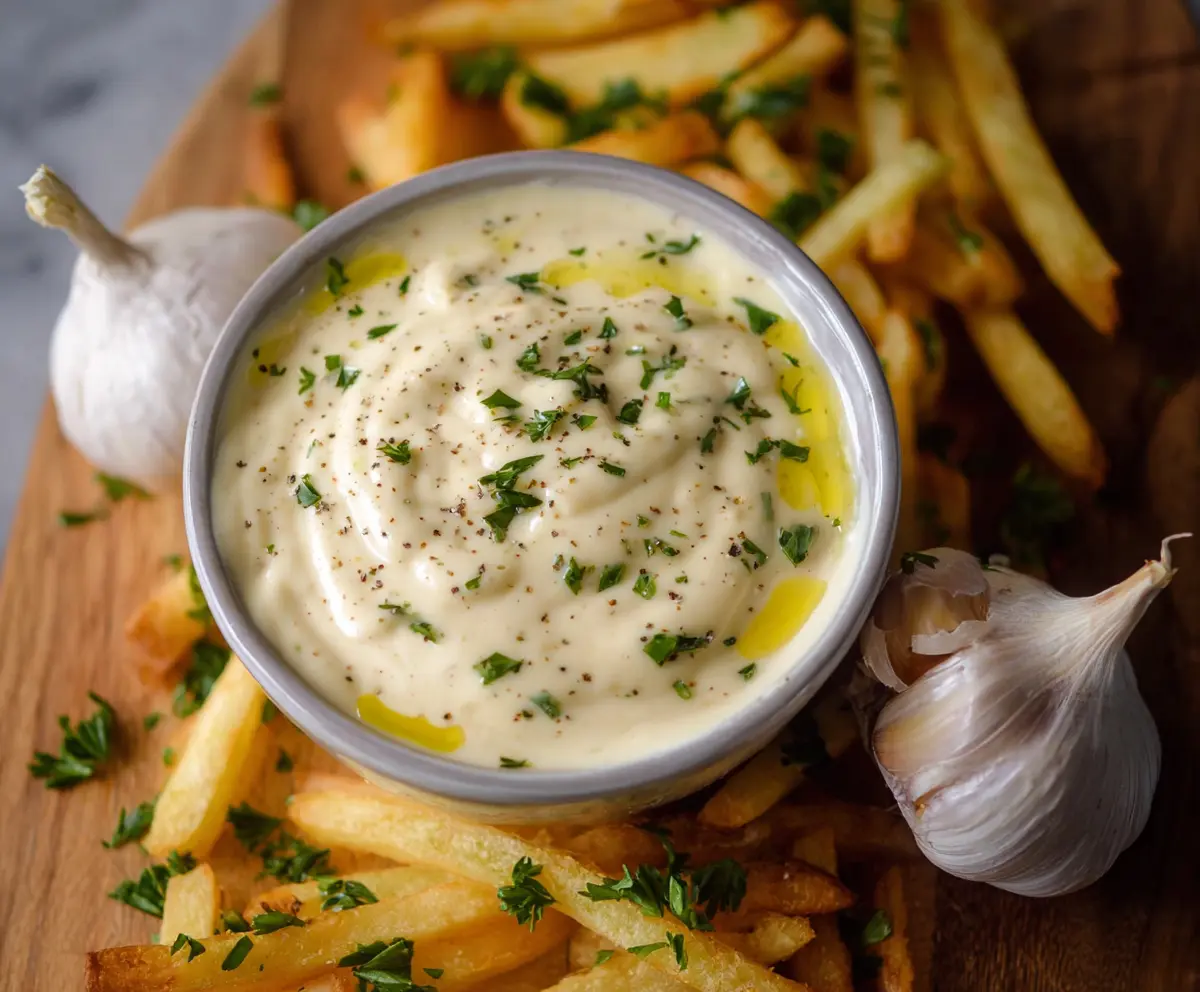 Easy Garlic Aioli Sauce Recipe