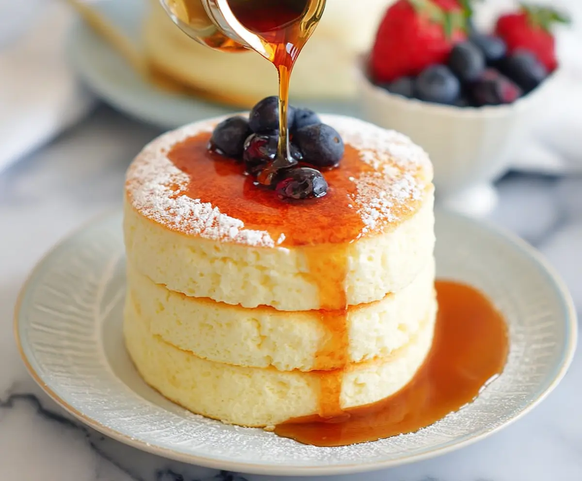 Fluffy Japanese Soufflé Pancakes
