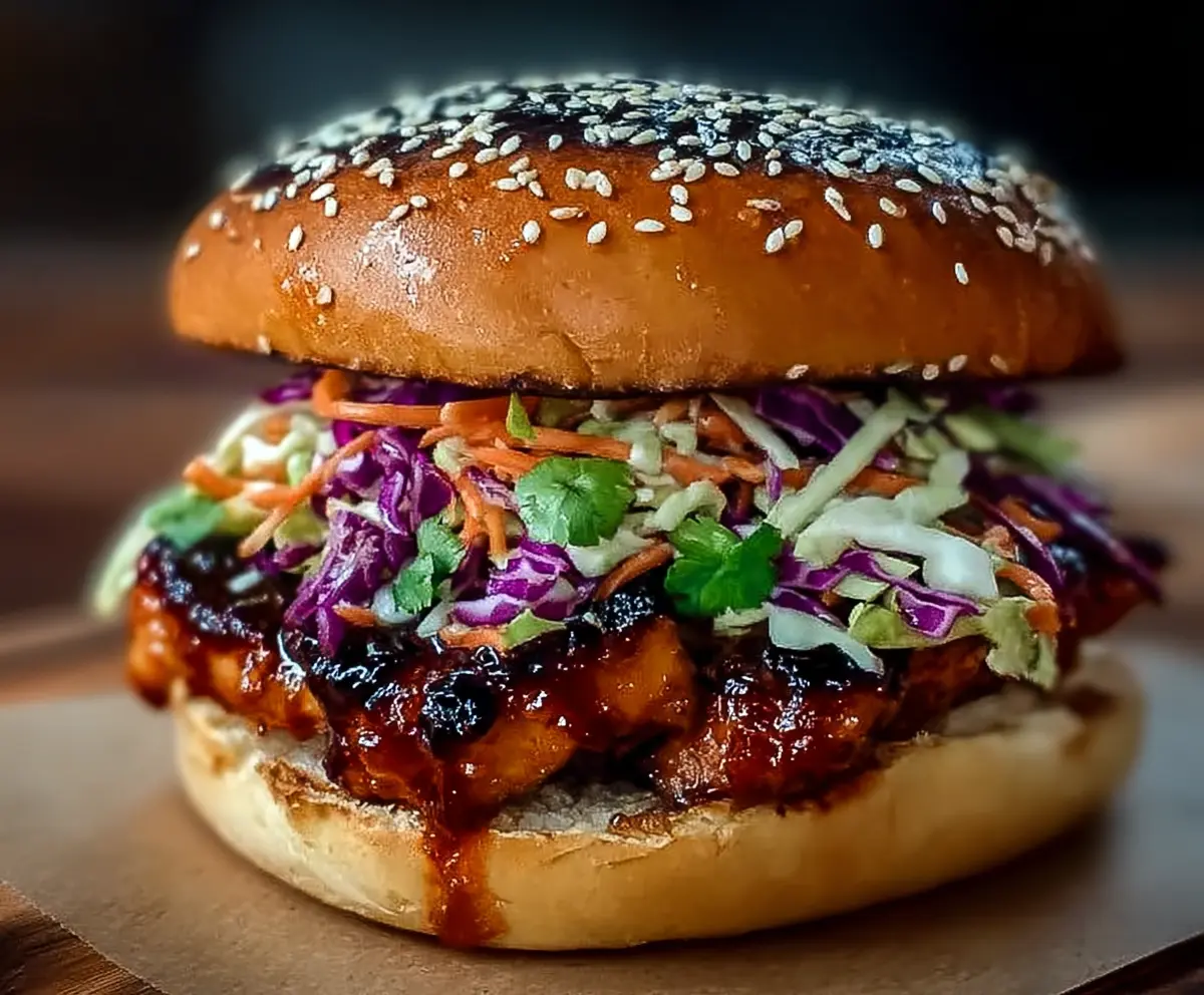 Easy Korean BBQ Chicken Sandwich