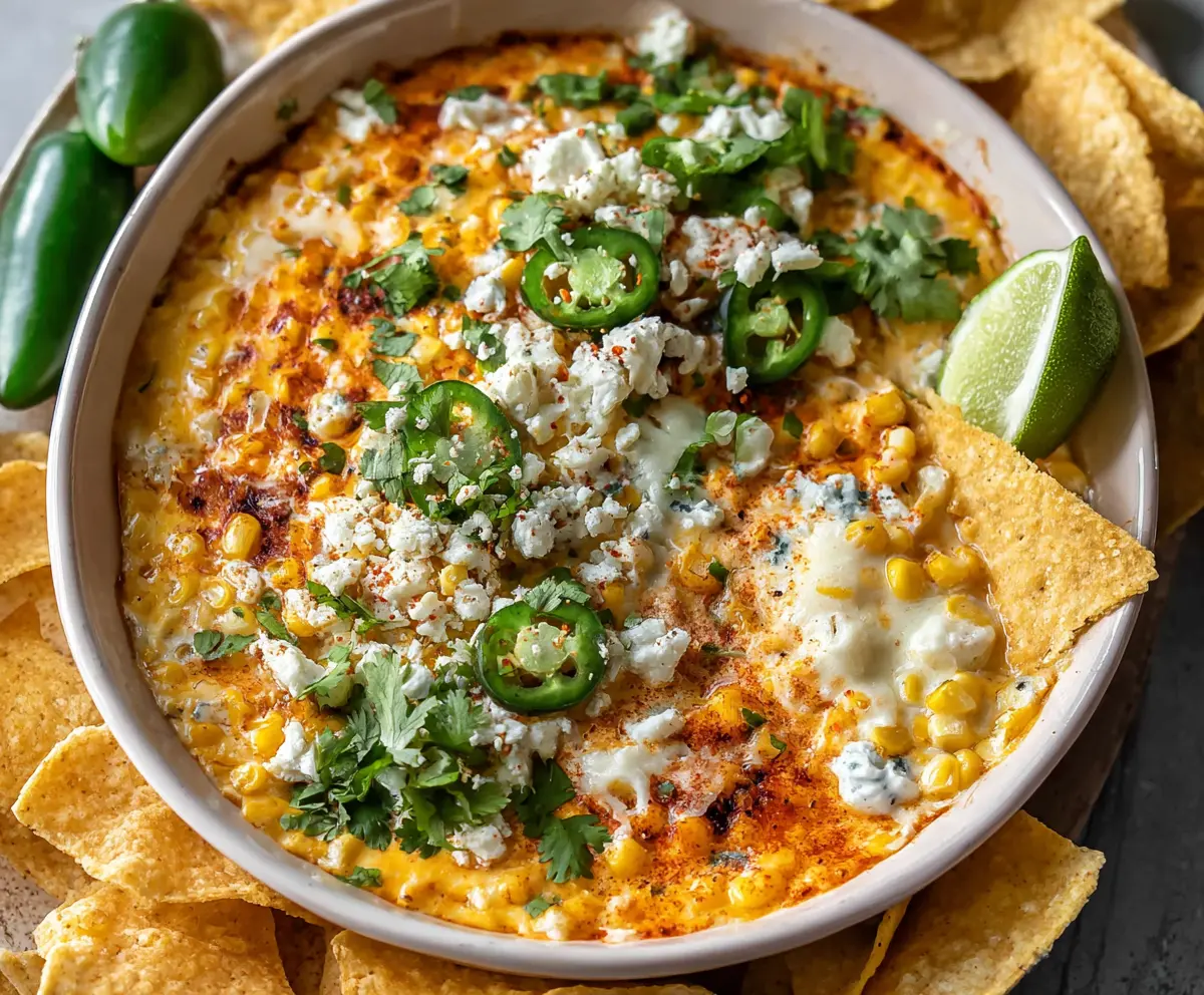 Easy Mexican Street Corn Dip