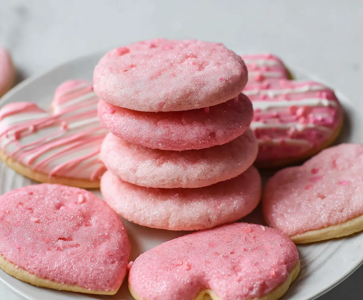 Easy Pink Sugar Cookies Recipe