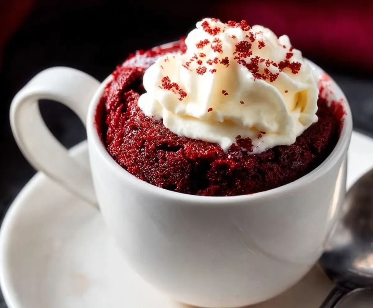 Quick Red Velvet Mug Cake Recipe