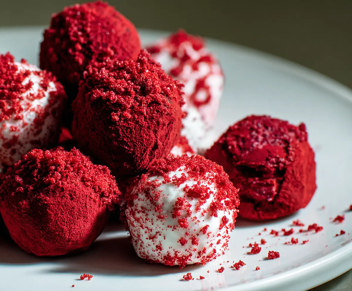 Smooth Red Velvet Truffles Recipe